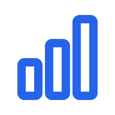 Icon Crecimiento Comercial Azul 1
